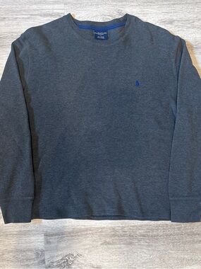 Polo by Ralph Lauren Men’s Long-Sleeve Sleepwear Shirt - Dark Grey